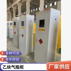 制造厂供实验室全钢防爆气瓶柜 加厚单瓶双瓶三瓶智能探测危险气体储存柜