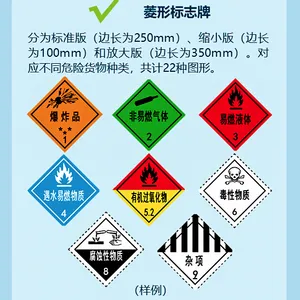 利发菱形标志牌牌 矩形牌 运输车危险牌 运输车矩形标志牌 危险牌 明文利发危险品