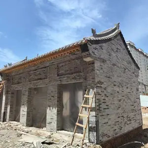 百年老青砖切片旧砖片贴墙城墙修复古建修复青砖片贴墙
