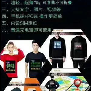 新款马甲led显示屏 柔性led马甲屏 可穿戴移动广告屏