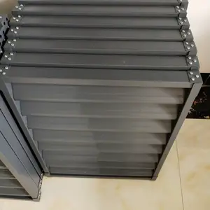 安顺护栏厂家供应铝合金防雨百叶窗 外墙固定空调百叶窗