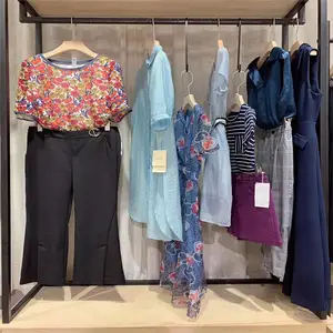 王宏外贸服装批发市场 专柜女装卓多姿2020夏季连衣裙品牌折扣女装尾货走份批发 品牌折扣女装