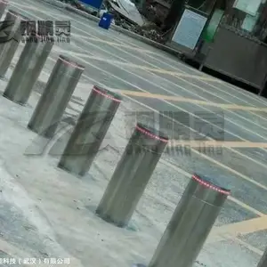江西学校升降柱 遥控路桩 单位大门挡车器 一体式电动升降路障 钢精灵GJL-LZ-012