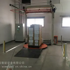 全自动遥控缠绕覆项一体机 遥控式 覆顶缠膜机 围膜机 广东深圳东莞