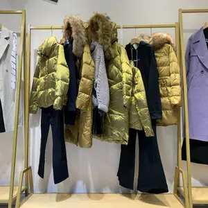 【佧茜文】19冬韩版中长款连衣裙品牌折扣女装组合包女装直播快手货源批发 广州女装货源