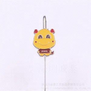 小龙人书签,合金礼品定制,烤漆铜片书签