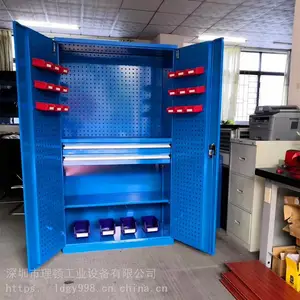 专业定做重型双开门置物柜重型储物柜多功能物料盒用置物柜