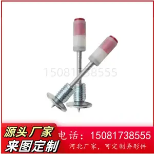 自带螺纹射钉M8螺纹一体炮钉吊顶螺纹钉迷你枪专用炮钉螺纹钉厂家
