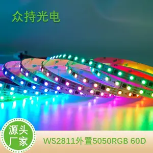 WS2811-5050RGB���ûò�60��DC12V�װ�10MM��IP20����ˮ