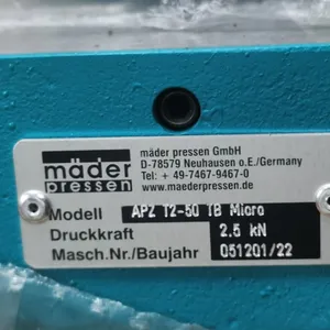 优势供应Mader Pressen 齿轮齿条压力机 APZ T 2-50 TB MICRO