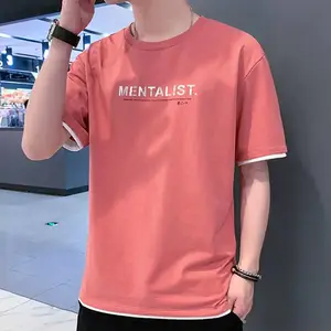 纯棉男装半袖小衫批发货源 新款韩版大码男士短袖小衫批发厂家