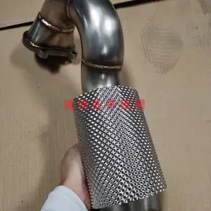 现卷供应包裹国六汽车排气管专用0.15厚不锈钢凹凸花纹钢箔