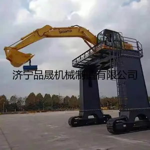挖掘机大长腿 4米高火车挖机卸煤车铁路卸料机 安全高效