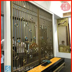 供应灌云县高尔夫球馆钢化夹胶玻璃隔断量尺安装 赛驰尔不锈钢圆弧玄关柜加工定制