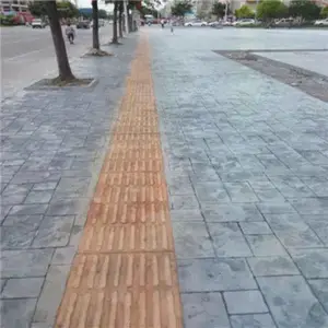 混凝土压模艺术路面彩色压花 公园人字形地坪模具免费使用