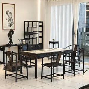 紫光檀茶台款式 精工苏作高奢工艺 源头工厂直供 华夏名琢