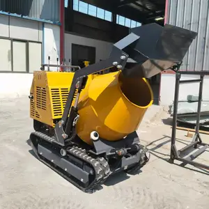 履带式搅拌机750型报价搅拌混凝土小型自行走搅拌机履带式搅拌桶