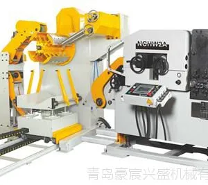山东青岛豪宸兴盛冲床三合一送料机 偏摆送料机 冲床自动送料机