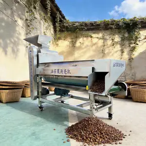 升级款茶果剥壳机 霜降果去皮分离一体机 纯籽无皮 茶籽脱皮设备厂家