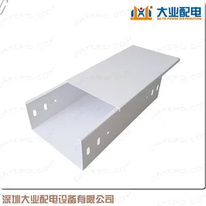 乳白色喷涂电缆桥架烤漆槽式电缆桥架喷塑封闭式电缆桥架金属线槽