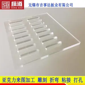 采用新涛亚克力板材雕刻恒道自动化设备亚克力门板加工有机玻璃抛光