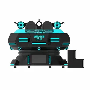 全新VR4人飞碟360旋转动感设备卡通儿童小场地9d观影游戏儿童乐园