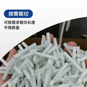 玻璃纤维软管带胶黑色自熄管耐压玻纤套管耐高温纤维管按需裁切