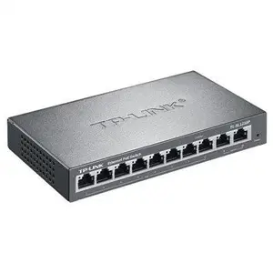 TP-LINK TL-SL1210P 8口百兆PoE交换机上联千兆视频监控无线AP供电