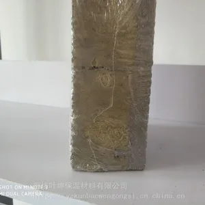 梯形槽复合保温板,保温结构一体化热固复合保温板 岩棉一体板