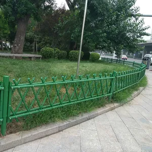 绿色仿竹子护栏绿化带花园篱笆网户外阳台小区隔离厂家定制