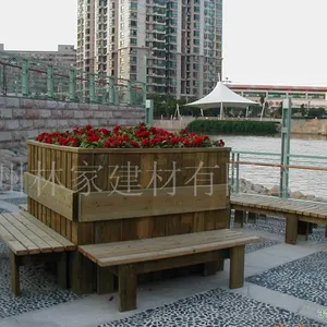 广州防腐木,仿木栏杆,生态透水混凝土,艺术压模地面