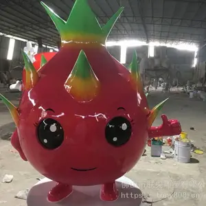 河源玻璃钢植物卡通雕塑摆件 佛山玻璃钢雕塑专业生产
