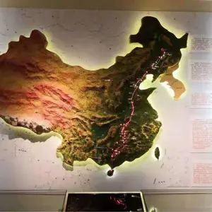 地形沙盘仿真地貌城市观赏生动逼真来图定制精细写实