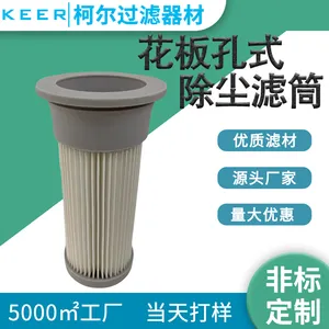花板孔滤筒 除尘器粉尘滤芯 工业用空气螺纹除尘滤筒125*300