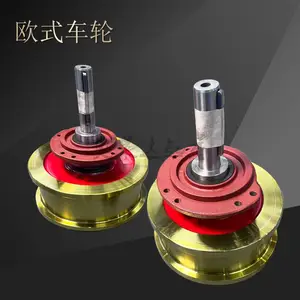 欧式端梁行车轮欧式车轮组锻钢材质起重机轮子