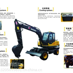 挖掘机多瓣抓具沃尔华小型挖掘机360°回转液压式抓具