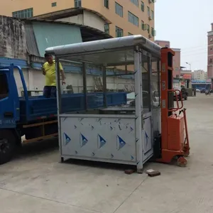 海珠岗亭厂家，海珠保安亭，不锈钢岗亭，小区值班保安亭订做