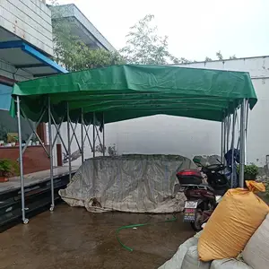 安 徽六 安ZKLA-07遮阳防雨仓库篮球场遥控活动折叠伸缩雨篷
