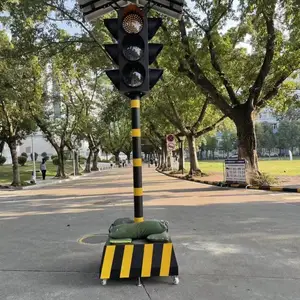 创安达 路口交通移动红绿灯道钉灯太阳能一体式交通信号灯