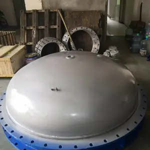 碳钢浮箱拍门 防倒灌304不锈钢拍门 对开方形拍门Q235钢制管道拍门