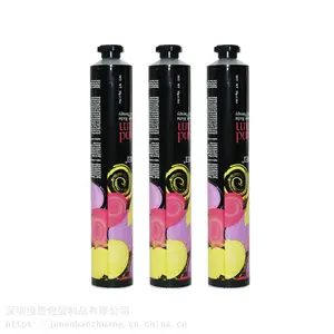 Aluminum hand lotion tube with octagonal cap