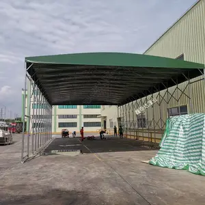 全封闭仓储蓬 活动折叠伸缩雨棚 商铺电动遮阳棚定做
