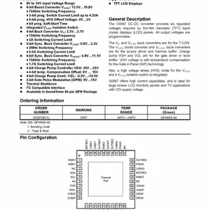 ���¿Ƽ� G5567SQG1U Һ������6-CHƫѹ��ԴоƬ