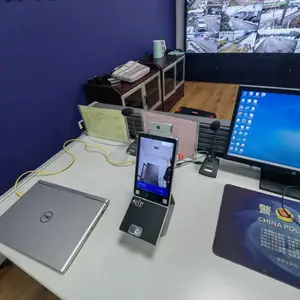 双目活体人脸识别酒精测试仪 工厂企业岗前考勤打卡终端