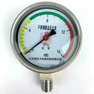 膜盒压力表 耐震不锈钢膜盒压力表 YE60/YE100膜盒压力表