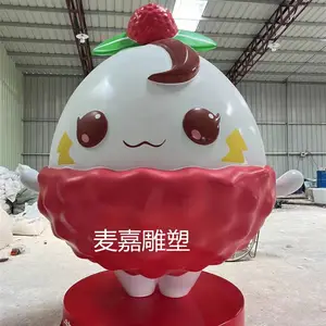 深圳荔枝文化节水果立体卡通公仔雕塑摆件