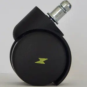 脚轮 黑色闪电标脚轮 导电防静电脚轮 工业椅凳脚轮 脚轮生产工厂 防静电瓷砖地坪用脚轮-已制造二十年