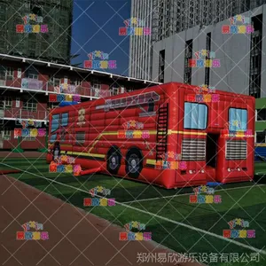 供应郑州易欣充气消防模拟逃生帐篷气模 充气安全月帐篷 防灾减灾应急灾害培训