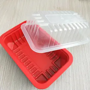 通用款德州扒鸡盒260*170多规格深度气调锁鲜盒锁鲜封口盒
