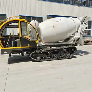 供应 3方 履带式混凝土运输罐车 久恒 链轨式水泥搅车